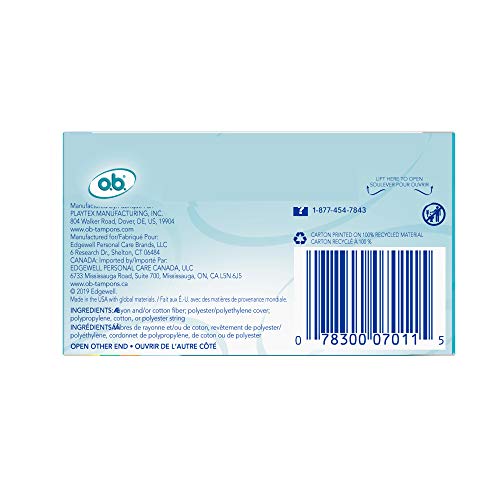 o.b. Tampons Multipack | Non-Applicator Tampon, Unscented | Regular/Super/Super Plus Tampons, 40ct o.b.Buy Supplements Australia