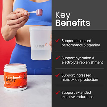 humanN SuperBeets Sport Pre Workout Powder – NSF Certified for Sport – Caffeine Free humanNBuy Supplements Australia