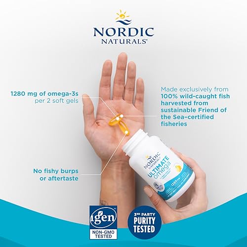 Nordic Naturals Ultimate Omega, Lemon Flavor - 60 Soft Gels - 1280 mg Omega-3 Nordic NaturalsBuy Supplements Australia