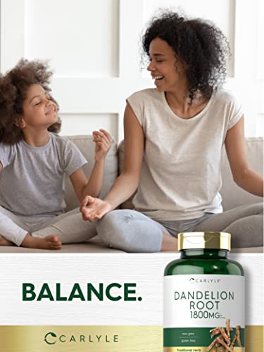 Carlyle Dandelion Root Capsules 1800mg | 300 Count | Non-GMO, Gluten Free CarlyleBuy Supplements Australia