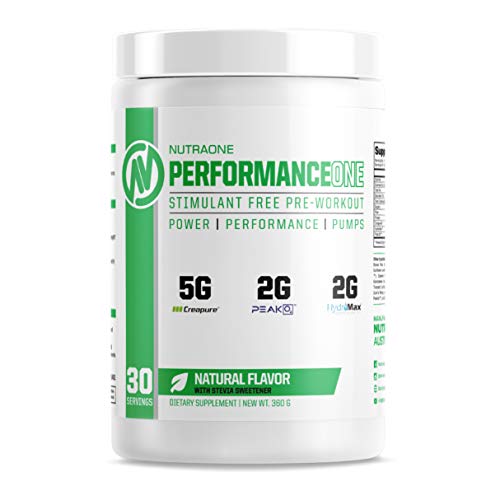 PerformanceOne Best Stimulant-Free Pre Workout Powder by NutraOne for Women and Men