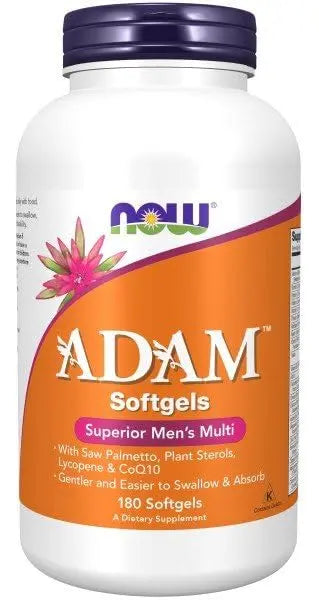 NOW Foods AdamTM Men's Multiple Vitamin -Softgels,180 Count (Pack of 1) NOW FoodsBuy Supplements Australia