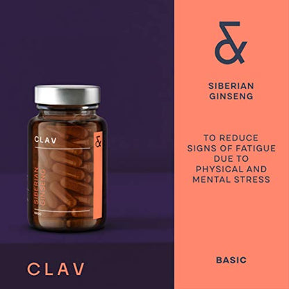 CLAV® Siberian Ginseng - 900mg Eleuthero Root Powder - Energy Supplement CLAVBuy Supplements Australia