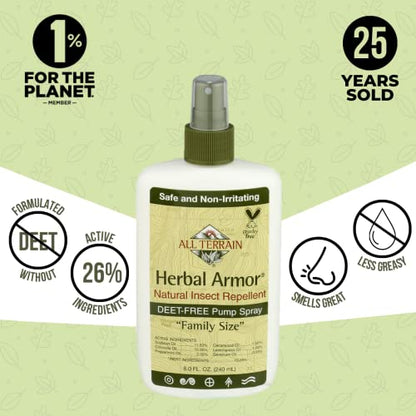 All Terrain Herbal Armor Natural Insect Repellent, DEET-FREE Pump Spray All TerrainBuy Supplements Australia