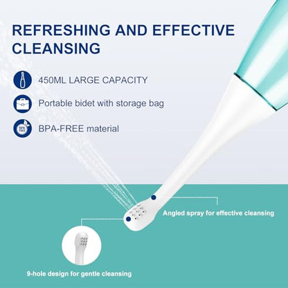 Peri Bottle Postpartum Portable Bidet - Perineal Bottle with 1 Ice Pack, Upside Down Squirt Bottle TheGreenBuy Supplements Australia