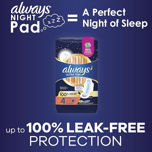 Always Ultra Thin Feminine Pads for Women, Size 5, Extra Heavy, Overnight Absorbency AlwaysBuy Supplements Australia