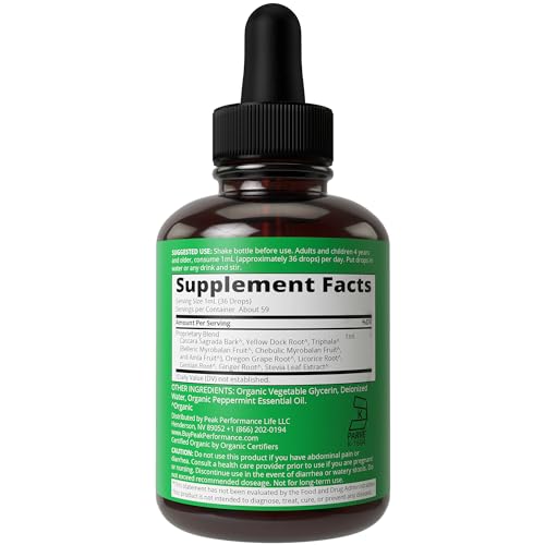 USDA Organic Colon Cleanse Liquid Drops. Vegan, Kosher Colon Cleanser & Detox Supplement Peak PerformanceBuy Supplements Australia