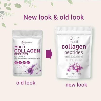 Multi Collagen Protein Powder, 2 Pounds – Type I,II,III,V,X with Biotin 10000mcg Micro IngredientsBuy Supplements Australia