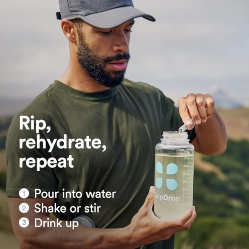 DripDrop Hydration - Zero Sugar Electrolyte Powder Packets Keto - Lemon Lime - 32 Count DripDropBuy Supplements Australia