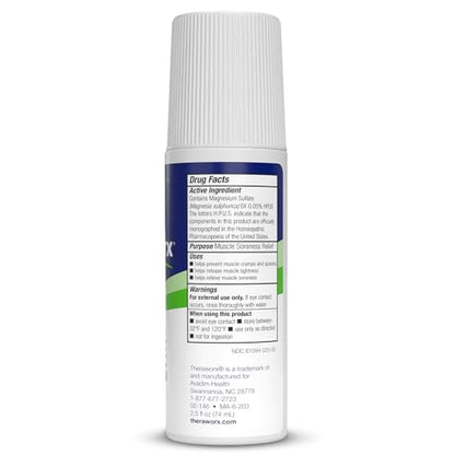 Theraworx Relief for Muscle Cramps Roll-On Fast-Acting Muscle Spasm, Leg Soreness with Magnesium Sulfate - 2.5 oz - 1 Count TheraworxBuy Supplements Australia