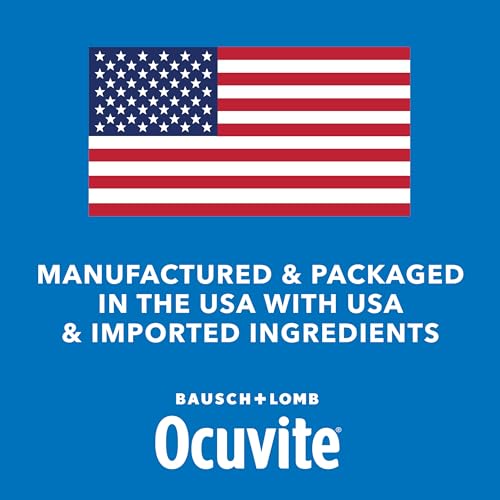 Ocuvite 50+ Eye Vitamin & Mineral Supplement, Multivitamin for Vision & Ocular Health with Omega-3, Zinc, Vitamins C & E, Lutein & Zeaxanthin, Zinc Supplements for Women and Men, 50 Softgels OcuviteBuy Supplements Australia