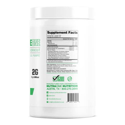 PerformanceOne Best Stimulant-Free Pre Workout Powder by NutraOne for Women and Men —Powerful Nitric Oxide Pre Workout, Non-Stimulant W/ PeakO2Ⓡ, Creatine Monohydrate & HydromaxⓇ (30 Servings)