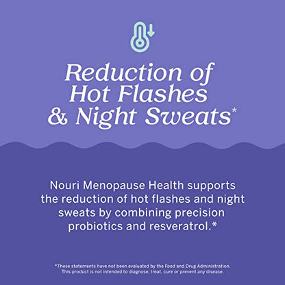 Nouri Menopause Health Probiotic, Menopause Relief for Women - Resveratrol Capsules NouriBuy Supplements Australia