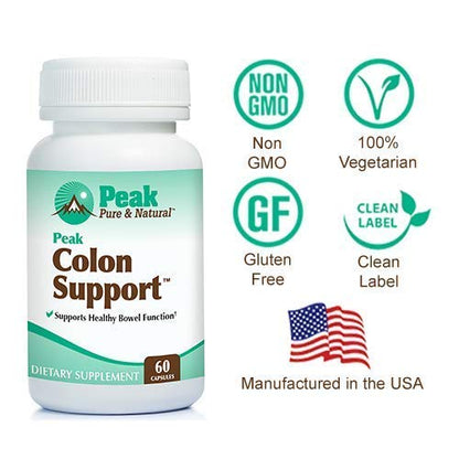 Peak Pure & Natural Colon Support - Colon Cleanse and Detox Supplement for Digestive Peak Pure & NaturalBuy Supplements Australia