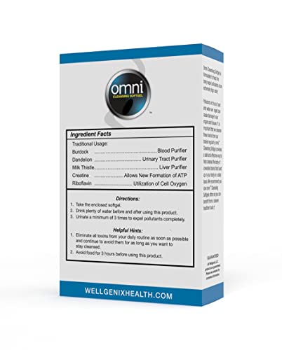 Wellgenix Omni Herbal Detox Cleanse Softgel: Fast Acting Body Detox, Quick Flush Toxin Removal WellgenixBuy Supplements Australia
