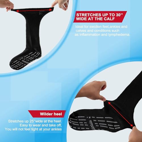 Bulinlulu Extra Width Diabetic Socks Women Men-4 Pairs Super Wide Edema BulinluluBuy Supplements Australia
