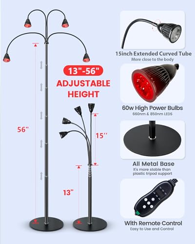 YMM Update Red Light Therapy for Body, All Metal Red Light Therapy Device with Stand, 660nm YMMBuy Supplements Australia