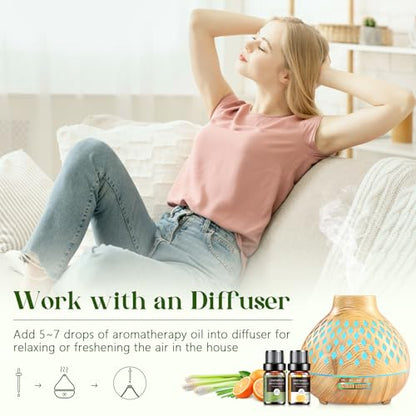 Essential Oils Set - 12 Pcs Aromatherapy Essential Oil Kit for Diffuser, Humidifier, Aromatherapy, Massage AeshoryBuy Supplements Australia