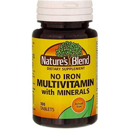 Nature's Blend Multiple Vitamin with Minerals No Iron 100 Tabs Nature's BlendBuy Supplements Australia