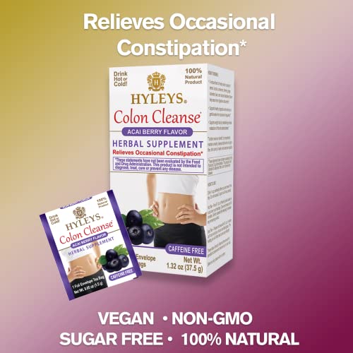 Hyleys Colon Cleanse Tea Acai Berry Flavor - 25 Tea Bags (12 Pack - 300 Tea Bags Total) HYLEYSBuy Supplements Australia