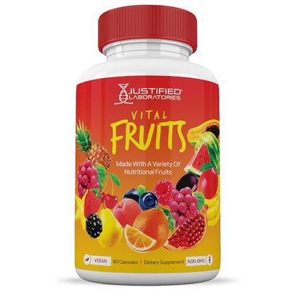 (4 Pack) Vital Fruits and Veggies Supplement Whole Food Red & Green Superfoods Justified LaboratoriesBuy Supplements Australia