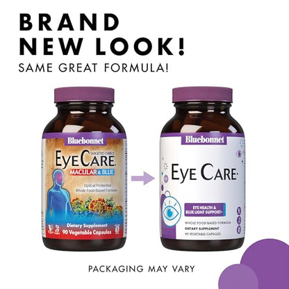 Bluebonnet Nutrition Eye Care Macular & Blue, Eye Health & Blue Light Support*, Vegan, Kosher-Certified, Gluten-Free, Dairy-Free, 60 Vegetable Capsules, 30 Servings BlueBonnetBuy Supplements Australia