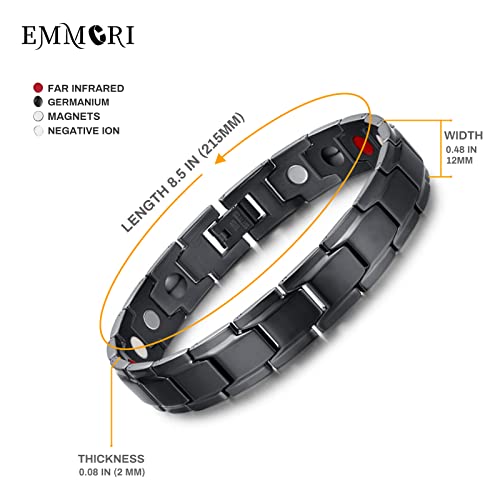 EMMORI Ultra Strength Magnetic Bracelet - 3,500 Gauss Per Magnet -Magnetic Bracelets EmmoriBuy Supplements Australia
