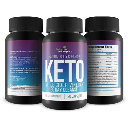 3X Keto Apple Cider Vinegar 90 Day Cleanse - Promote Health & Wellness - Flush Waste GenericBuy Supplements Australia