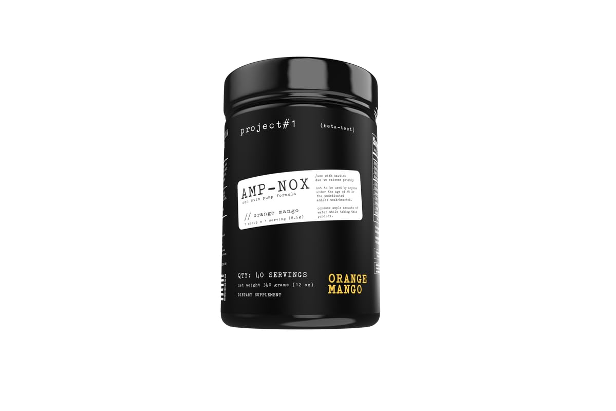 Project #1 AMP-NOX: Pre & Post Workout Powder to Boost Focus & Pump | Energizing
