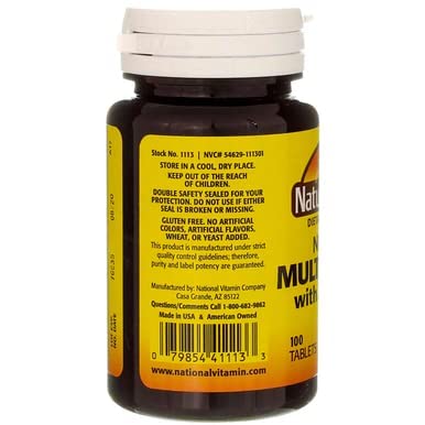 Nature's Blend Multiple Vitamin with Minerals No Iron 100 Tabs Nature's BlendBuy Supplements Australia