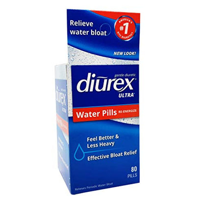 Diurex Ultra Re-Energizing Water Pills - Relieve Water Bloat - Feel Better & Less Heavy 