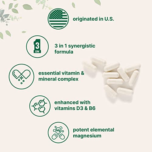 Magnesium Citrate 400mg with Vitamin D3 1000IU & B6, 240 Capsules Micro IngredientsBuy Supplements Australia