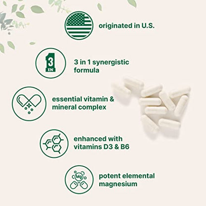 Magnesium Citrate 400mg with Vitamin D3 1000IU & B6, 240 Capsules Micro IngredientsBuy Supplements Australia