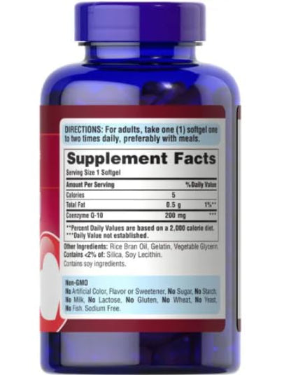 Puritan's Pride QSORB CoQ10 200 mg, Supports Heart Health (2 Pack of 240 softgels) Puritan's PrideBuy Supplements Australia