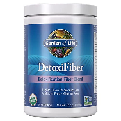 Garden of Life Organic Unflavored Fiber Powder Detox Blend with Chia, Alfalfa & Barley