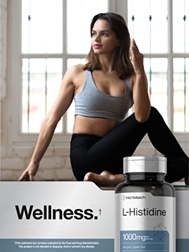 Horbaach L-Histidine 1000mg 90 Capsules | Non-GMO and Gluten Free | Pharmaceutical HorbäachBuy Supplements Australia