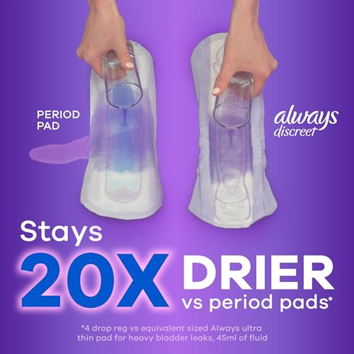 Always Discreet Adult Moderate Long Incontinence Pads, Up to 100% Leak-Free Protection, 54 Count Always DiscreetBuy Supplements Australia