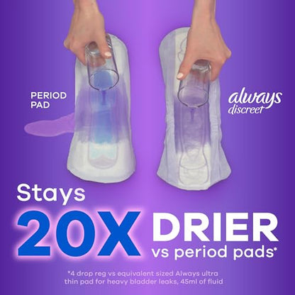 Always Discreet Adult Moderate Long Incontinence Pads, Up to 100% Leak-Free Protection, 54 Count Always DiscreetBuy Supplements Australia