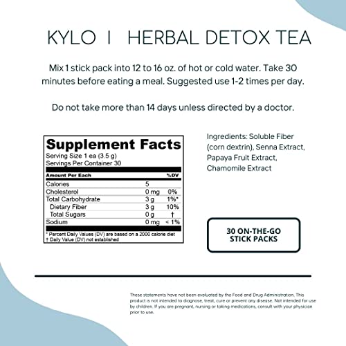 KYLO Instant Herbal Detox Tea - Support for Weight Management (30 Single-Serve Sticks) KYLOBuy Supplements Australia