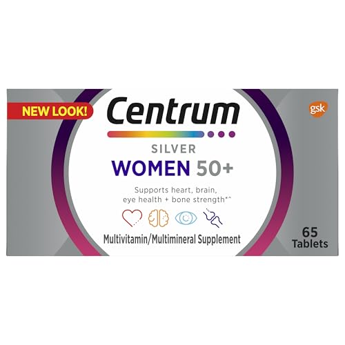 Centrum Silver Women's Multivitamin for Women 50 Plus, Multivitamin/Multimineral Supplement with Vitamin D3, B Vitamins, Non-GMO Ingredients CentrumBuy Supplements Australia