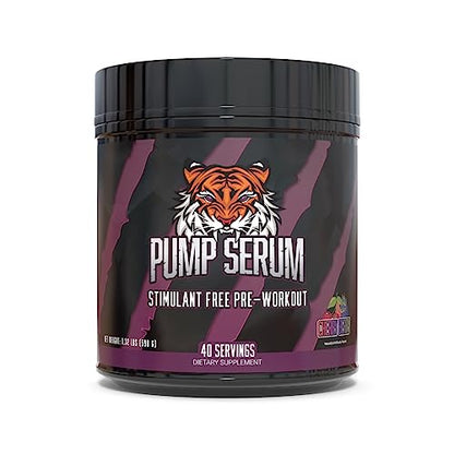 Huge Supplements Pump Serum, Stim Free Pre Workout and Nitric Oxide Booster