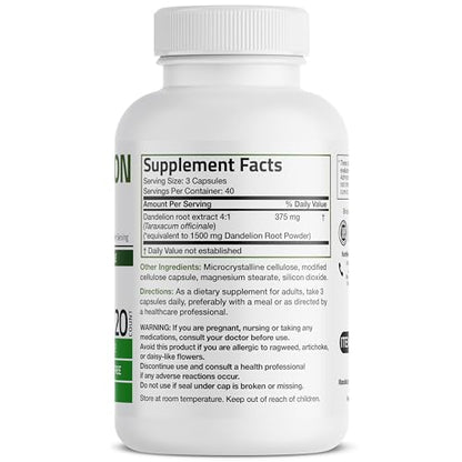 Bronson Dandelion Root High Potency Supplement, Supports Overall Good Health & Well BronsonBuy Supplements Australia