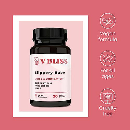 V Bliss Slippery Babe Vaginal Moisturizer Capsules | Relieves Vaginal Dryness with Slippery Elm V BlissBuy Supplements Australia