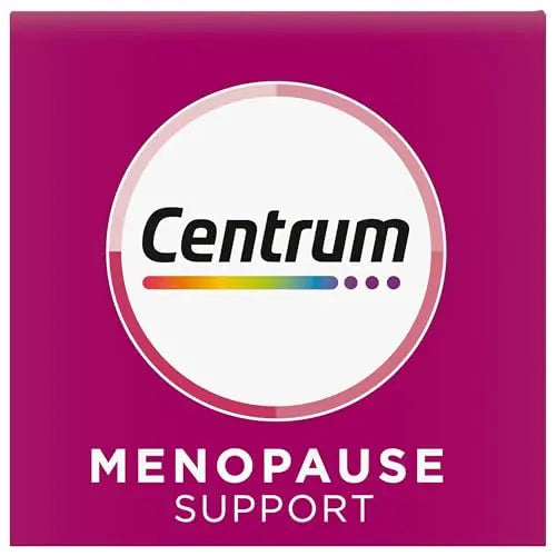 Centrum Complete Multivitamin Supplement + Hot Flash Support Menopause Support Tablets, with Clinically Studied geniVida, 30 Count Centrum
