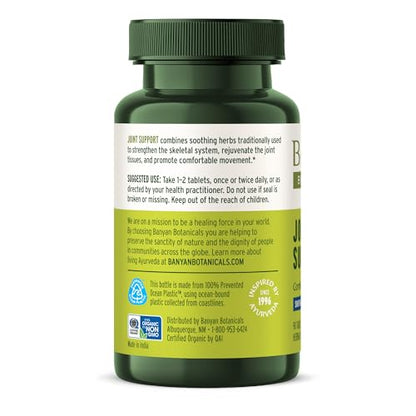 Banyan Botanicals Organic Joint Support–Advanced Mobility & Flexibility Supplement with Boswellia,Guggulu Resin & Turmeric–Natural Lubrication for Cartilage, Bones & Muscles-90 Tablets-USDA Organic Banyan BotanicalsBuy Supplements Australia