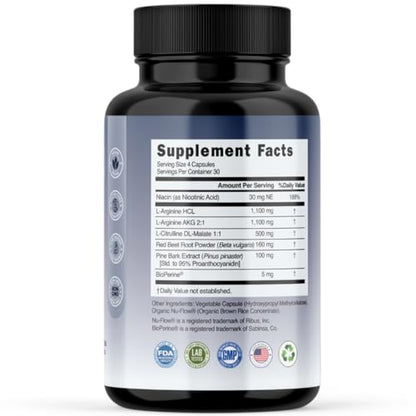 Evolve Nutraceuticals Nitric Oxide Booster 5X Strength, 120ct, Stamina & Endurance Evolve NutraceuticalsBuy Supplements Australia