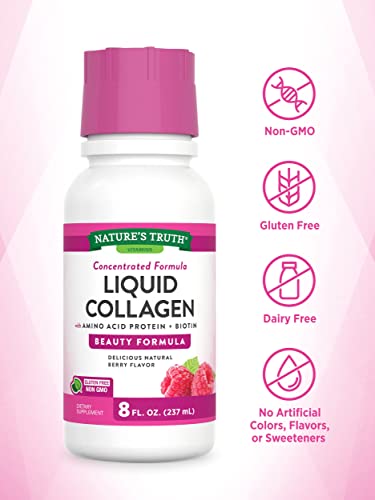 Nature's Truth Liquid Collagen | 8 oz | Non-GMO, Gluten Free Supplement | Natural Berry Nature's TruthBuy Supplements Australia