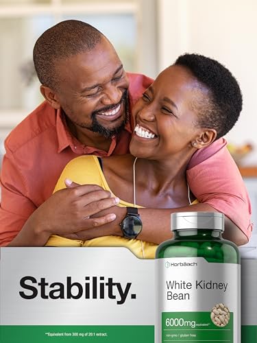 White Kidney Bean Extract Capsules | 6000mg | 400 Count | Non-GMO & Gluten Free HorbäachBuy Supplements Australia