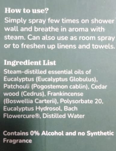 Eucalyptus Shower Spray Spa Feel - Escape to Serene Eucalyptus Forest (1200+ Sprays) CalmvedaBuy Supplements Australia