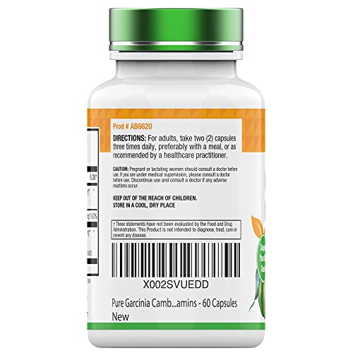 tnvitamins Garcinia Cambogia Extract Capsules (1000 MG x 60 Pills) with HCA & Chromium tnvitaminsBuy Supplements Australia